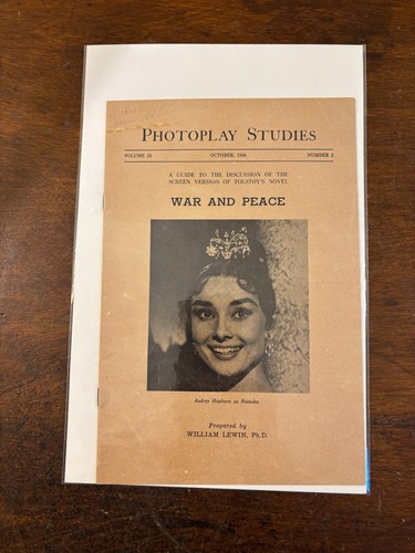 Photoplay studies war and - -,