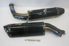 Yamaha R1 09 14 Coppia terminali scarico carbonio AKRAPOVIC Exhaust terminal set