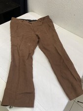 Pantalone Uomo Andrea Conti Puro Lino Taglia 50 Vedere Misure In Foto