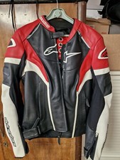 Tuta moto in pelle Alpinestars DONNA divisibile giacca TG.42 pantalone TG.44 