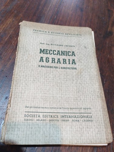 Libro meccanica agraria - libro,