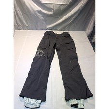 Pantaloni snowboard analogici AG uomo medi neri logo teschio neve sci cargo