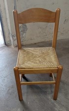 4 Sedie Okaffarefatto Venezia Sedia in Legno Ciliegio con Seduta in Paglia...