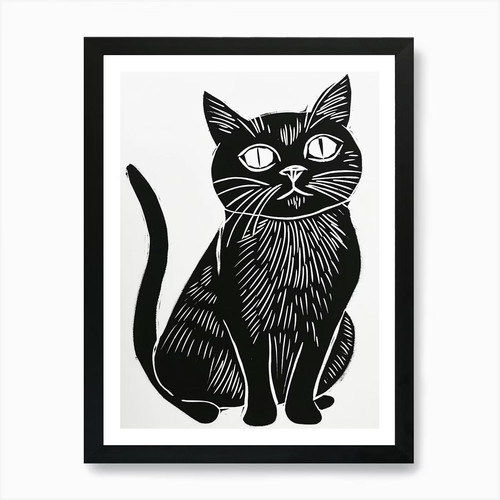 Quadro esotico linocut - , pelo