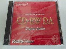 RARE SAMSUNG CD-RW DA 74 AUDIO 74 min Blank CD-RW Digital Audio For Music Only
