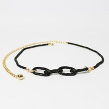 Cintura nera donna gioiello