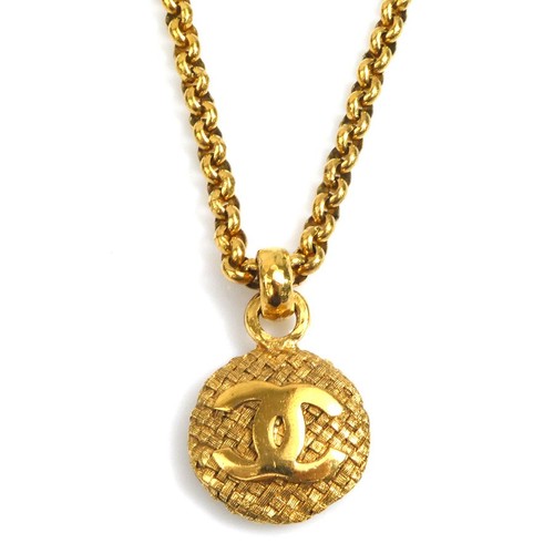 Collana con ciondolo - logo, cc