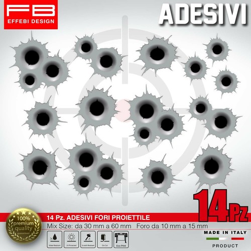 Adesivo sticker kit proiettili - adesivo,