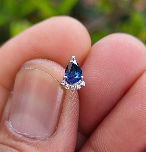 Piercing solitario taglio - , pera