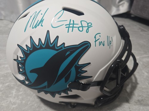 Casco mike gesicki - gesicki, autografato