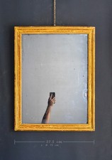 Antico Specchio Francese al mercurio con cornice dorata | prima metà '800