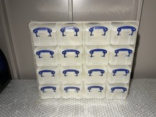 Scatola davvero utile organizer portaoggetti in plastica con scatole da 16 x 0,3 litri