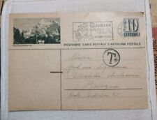 Antica Cartolina Postale Helvetia Svizzera 1959 Vintage