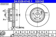 Brake Disc MERCEDES-BENZ CLS