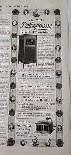 1919 pathe freres fonografo - pathe,