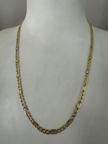 Collana oro giallo - oro, bianco