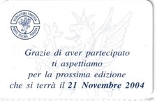 Calendarietto - associazione podistica - ponte felcino - perugia - anno 2004