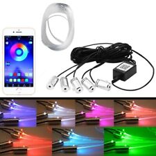 striscia led fibra ottica rgb auto decorazioni 12v luce atmosphere smart app 5 m