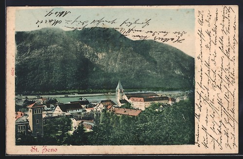 Cartolina bad reichenhall san - bad, reichenhall,