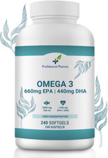 Omega 3 2000 Mg | 240 Capsule | Alta Concentrazione Di 660 Mg Di EPA E 440 Mg Di
