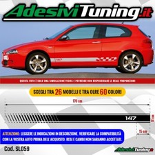 Kit 2 Adesivi Strisce Laterali