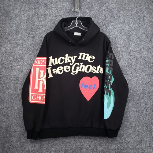 Felpa con cappuccio uomo lucky - felpa,