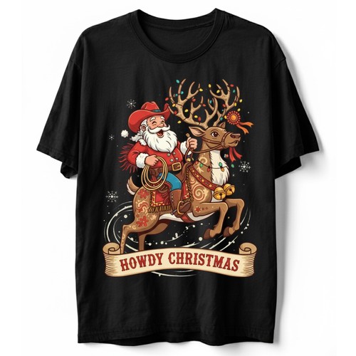 Maglietta howdy natale - maglietta,