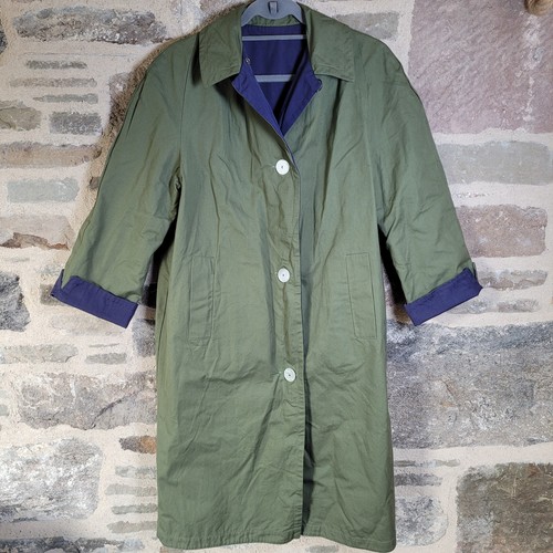 Trench coat lungo reversibile