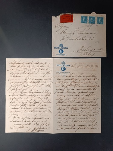 Lettera manoscritta hotel - manoscritta,