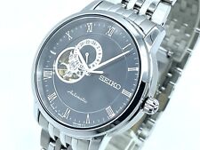 Orologio automatico quasi come nuovo SEIKO PRESAGE cuore aperto quadrante nero zaffiro 4R39-00M0