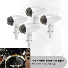 4pcs 10mm moto chrome bullet - moto,