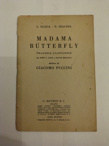 Puccini madama butterfly - puccini,