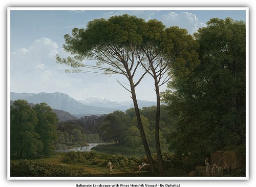 Italianate landscape with - landscape,