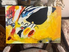 Wassily Kandinsky - Incredibile dipinto ad olio - Firmato - A1 - Timbrato