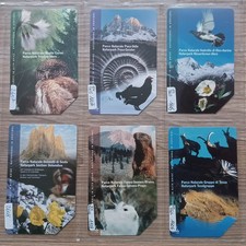 Schede telefoniche usate Parchi Naturali A.A. Golden dal n.93 al 98