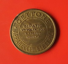 GETTONE X FLIPPERS APPARECCHI ELETTRICI GIMATIC VLE VOLTA NOVARA (RARO) [L718]