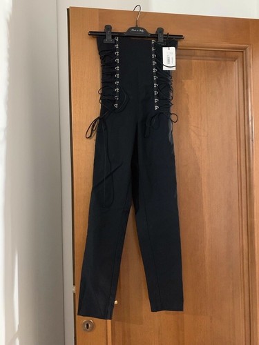 Denny rose pantaloni vita alta - rose,