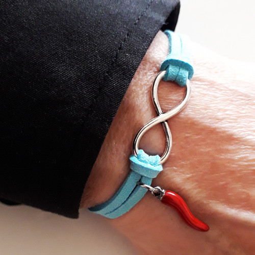 Bracciale napoli con corno - con,