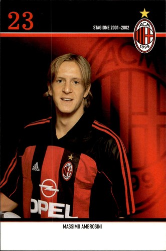 Cartolina calcio milan - calcio, ac
