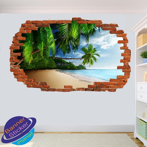 Adesivo parete tropicale - adesivo,