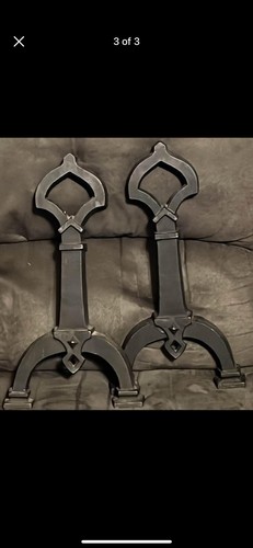 Coppia antichi camini andirons - antichi,