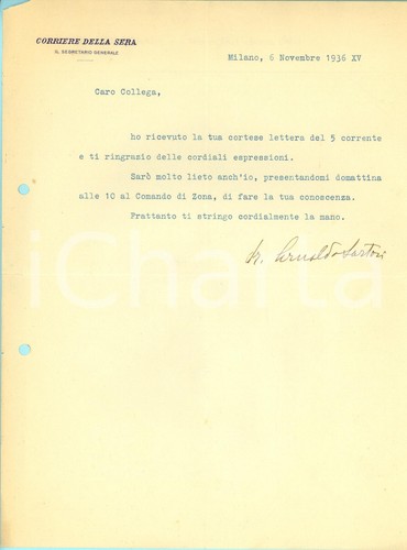 1936 milano corriere della - milano,