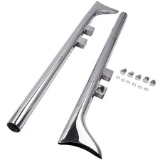 2x 36" Chrome Fishtail Exhaust