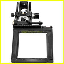 Standarta per banco ottico Sinar F grande formato 4x5 pollici. Front standard.