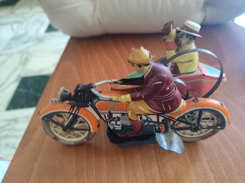 Motorcycle tin toy - motorcycle,