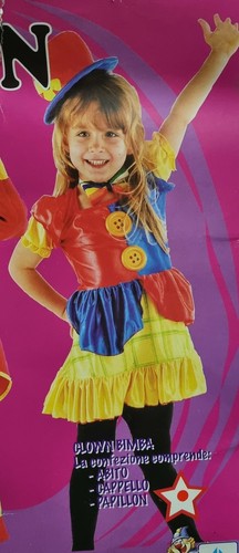 Costume clown bambina 8 - m, 7-8