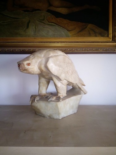 Scultura aquila marmo primi - marmo,