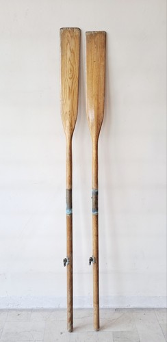 Coppia remi legno - legno, vintage