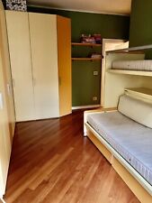 Camera ragazzi completa: armadio ad angolo modulare (angolo 140x250 - prof. 60)