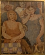 REMO SQUILLANTINI - OLIO SU COMPENSATO 60X50 - PUBBLICATO A CATALOGO GENERALE